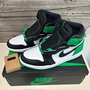 Nike Air Jordan 1 Retro High OG Black Lucky Green Men Sz 8.5